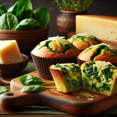 Image of Spinach Parmesan Mini Loaves or Muffins