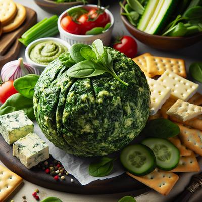 Image of Spinach Pesto Cheese Ball