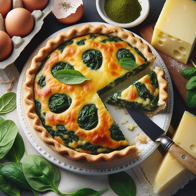 Image of Spinach Pie with Muenster Crust