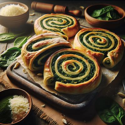 Image of Spinach Pinwheels