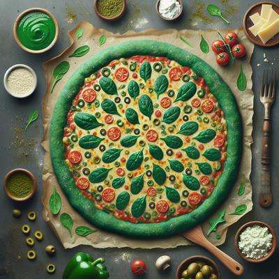 Image of Spinach Pizza Crust