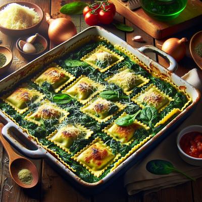 Image of Spinach Ravioli Bake