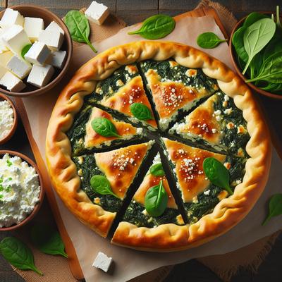 Image of Spinach Ricotta Pie with a Hint of Feta