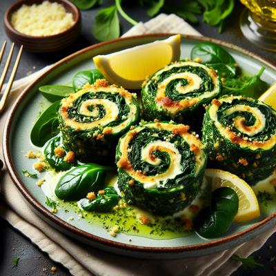 Image of Spinach Rockefeller Roulades