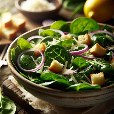 Image of Spinach Romaine Salad