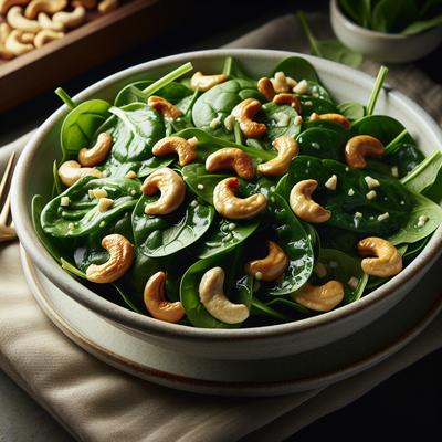 Image of Spinach Salad with Candied Cashews