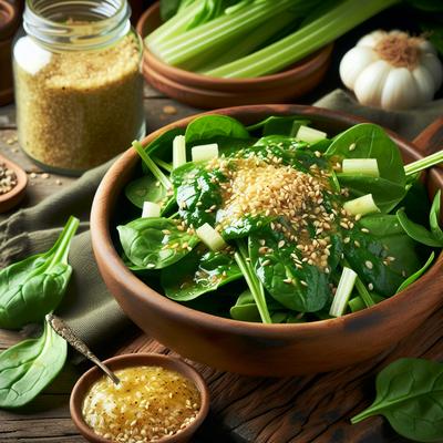 Image of Spinach Salad with Celery Seed Dressing