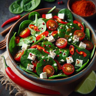 Image of Spinach Salad with Chili Lime Dressing