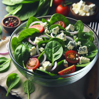 Image of Spinach Salad with Gorgonzola Cheese