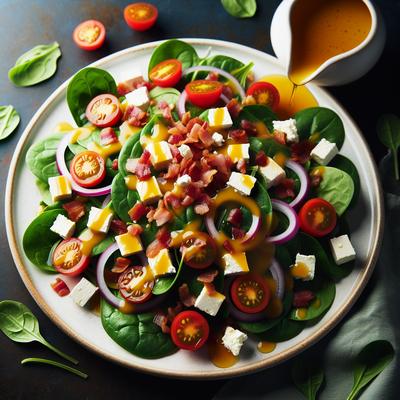 Image of Spinach Salad with Honey Dijon Dressing