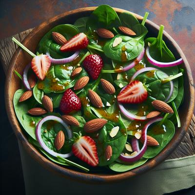 Image of Spinach Salad with Maple Dijon Vinaigrette