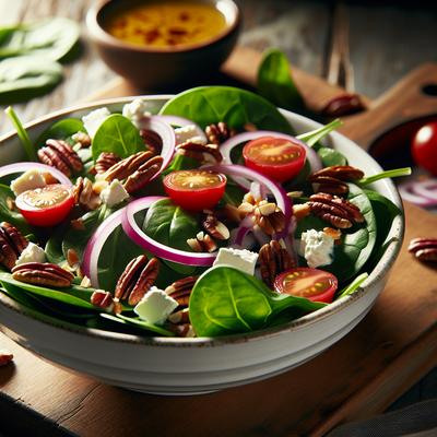 Image of Spinach Salad with Maple Dressing