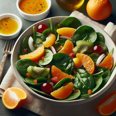 Image of Spinach Salad with Orange Vinaigrette