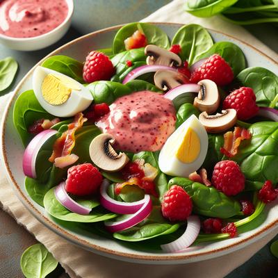 Image of Spinach Salad with Raspberry Dressing