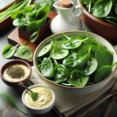 Image of Spinach Salad with Tarragon Dressing