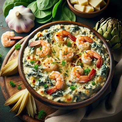 Image of Spinach Shrimp and Artichoke Dip