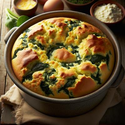 Image of Spinach Spoon Bread Crock Pot