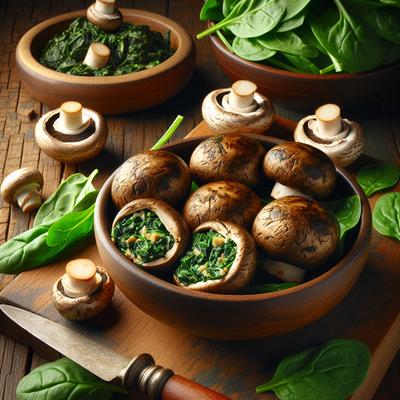 Image of Spinach Stuffed Mushrooms