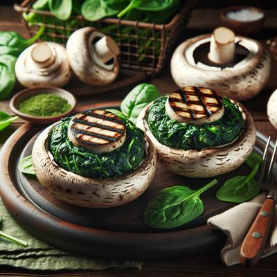 Image of Spinach Stuffed Portabella Mushrooms