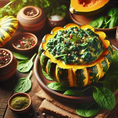Image of Spinach Stuffed Squash