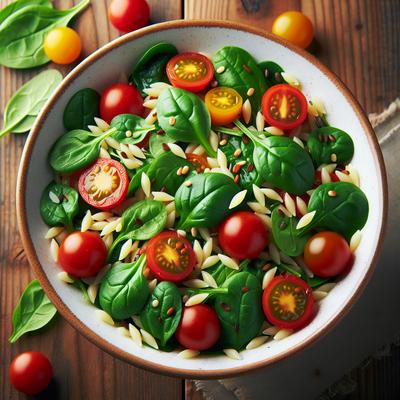 Image of Spinach Tomato Orzo Salad