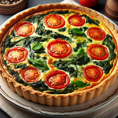 Image of Spinach Tomato Quiche Crustless