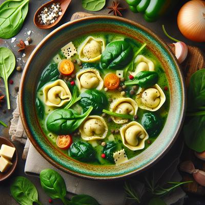 Image of Spinach Torttellini Soup