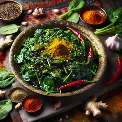 Image of Spinach with Indian Spices