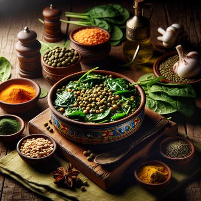 Image of Spinach with Lentils