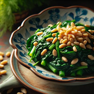 Image of Spinach with Pine Nuts