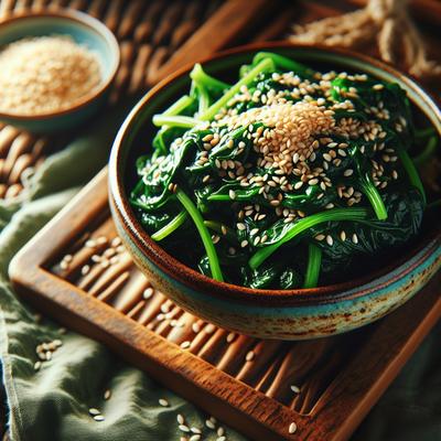 Image of Spinach with Sesame Seed