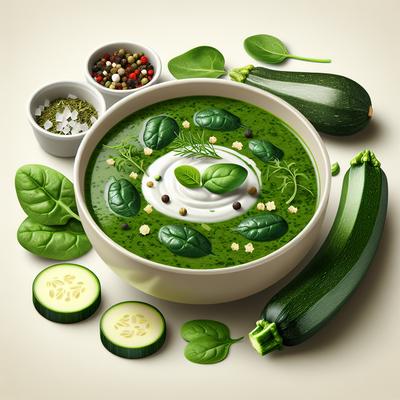 Image of Spinach Zucchini Soup