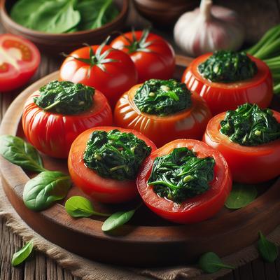 Image of Spirit's Spinach Stuffed Tomatoes