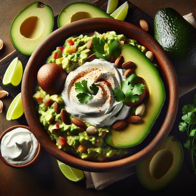Image of Splendiferous Guacamole with Sour Cream Dip