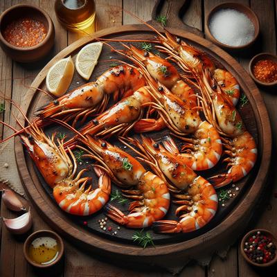 Image of Split Barbecued Prawns