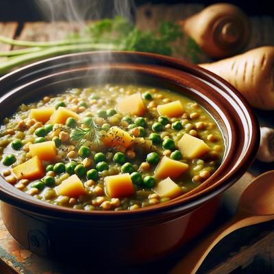Image of Split Pea and Parsnip Soup Crock Pot