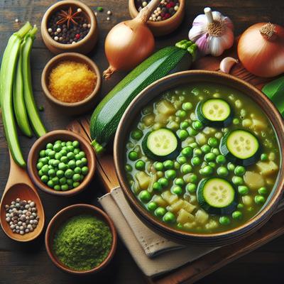 Image of Split Pea and Zucchini Soup