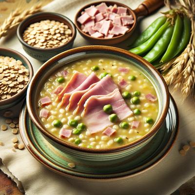 Image of Split Pea Barley and Ham Soup
