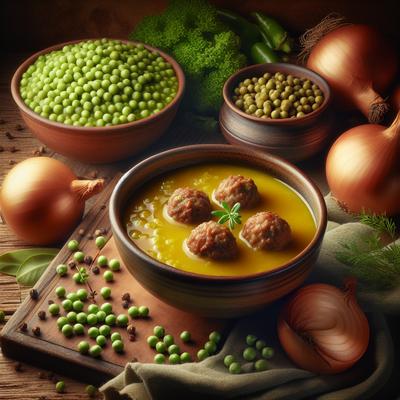 Image of Split Pea Soup with Meatballs