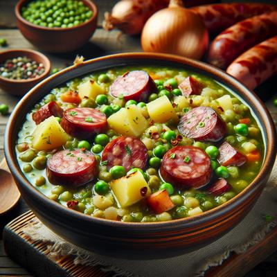 Image of Split Pea Soup with Sausage and Potato