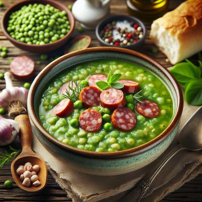 Image of Split Pea Soup with Turkey Sausage