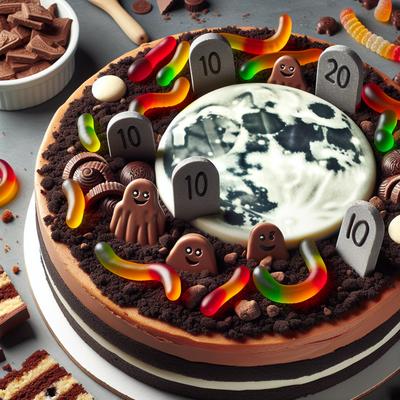 Image of Spooktacular Halloween Graveyard Cake