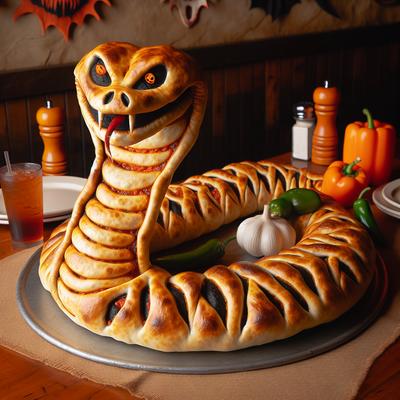 Image of Spooky Calzone Snake