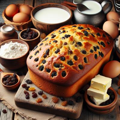 Image of Spotted Dog Cakelike Raisin Bread