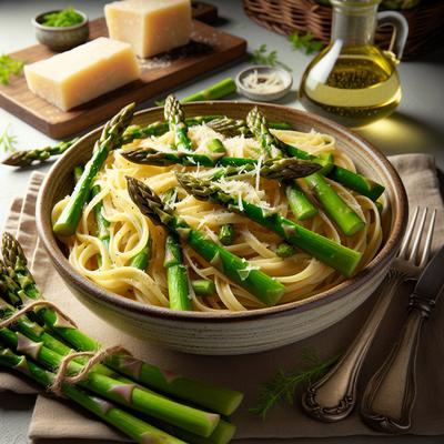 Image of Spring Asparagus Angel Hair Pasta