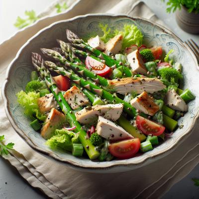 Image of Spring Asparagus Chicken Salad