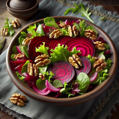 Image of Spring Beet Salad with Walnuts