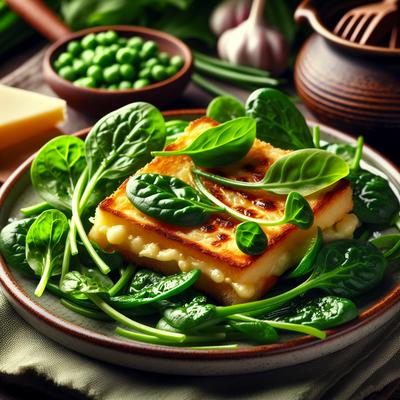 Image of Spring Greens with Toasted Cheese