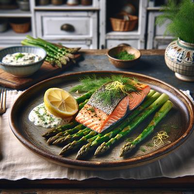 Image of Spring Has Sprung Salmon with Asparagus