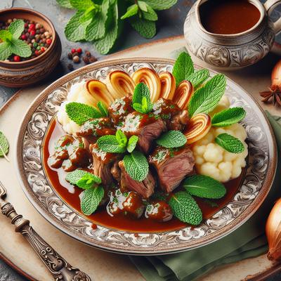 Image of Spring Lamb with Minted Gravy